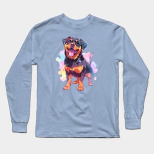 Cute rottweiler puppy Long Sleeve T-Shirt